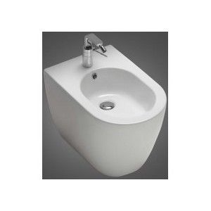 FUSION RIMLESS COMPACT wall hung Bidet without side holes HATRIA