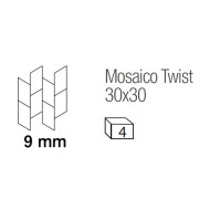 SUPREME EVO MOSAICO TWIST ANTIQUE WHITE LUX 30X30 - FLAVIKER PF60008868 FLAVIKER - 1