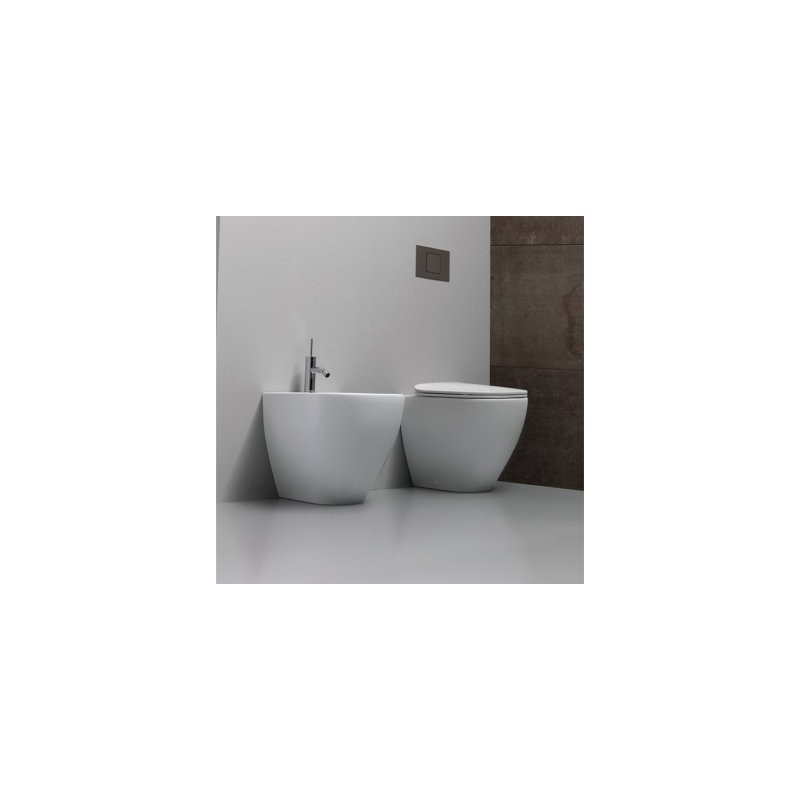 BIDET TRASLATO FOREVER 55  A TERRA Filo Muro 55x50x h41 cm   Disegno Ceramica