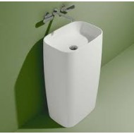 FLAG COLUMN WALL-MOUNTED WASHBASIN MONOFLAG WHITE - Ceramica Flaminia 