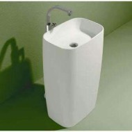 FLAG COLUMN FREESTANDING  WASHBASIN MONOFLAG WHITE - Ceramica Flaminia 