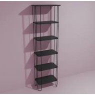 STRUTTURA IN ACCIAIO INOX FILO 46 CON PIANI IN VETRO PER LAVABI D'APPOGGIO  Ceramica Flaminia 