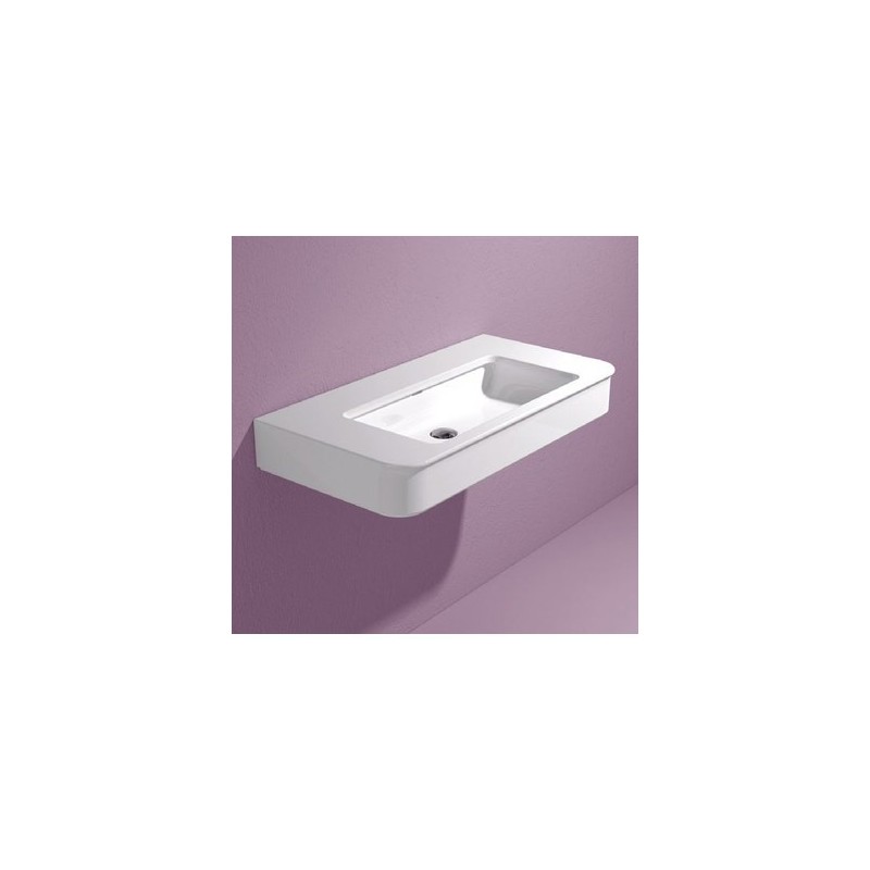WASHBASIN MADRE 95 COUNTERTOP WALL HUNG OR ON PEDESTAL WHITE   - Ceramica Flaminia 