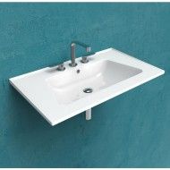 BLOOM CONSOLLE 85 SUSPENDU BLANC   - Ceramica Flaminia BM105LFAN
