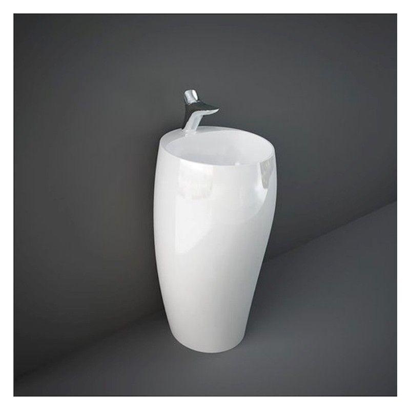 Lavabo Autoportante 50cm monoforo CLOUD  Bianco  Rak Ceramics