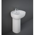 ILLUSION 54 CM White Free Standing Washbasin WITH WASTE COVER  Rak Ceramics