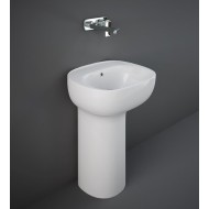 ILLUSION 54 CM White Free Standing Washbasin  WITH WASTE COVER  Rak Ceramics
