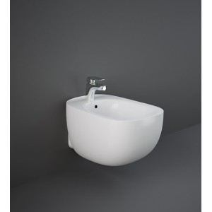 Wall hung bidet SINGLE HOLE ILLUSION HIDDEN FIXINGS Rak Ceramics
