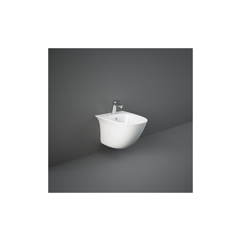 Bidet wall mounted SENSATION ONE HOLE 48x38x33cm  Rak Ceramics