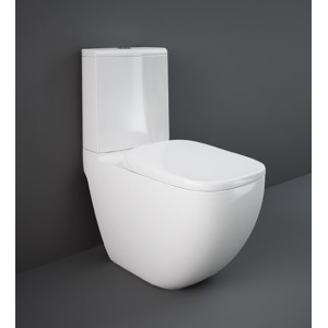 MONOBLOCK WC Zurück zur Wand RIMLESS DES HIDDEN FIXINGS 64x38x42cm  + KISTE Rak Ceramics