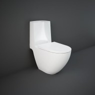 MONOBLOCK WC OFFEN HINTER SEITENBEFESTIGUNGEN 66x38x42cm   + KISTE Rak Ceramics