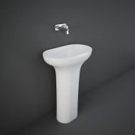 DES White Free Standing Washbasin WITHOUT HOLE Rak Ceramics