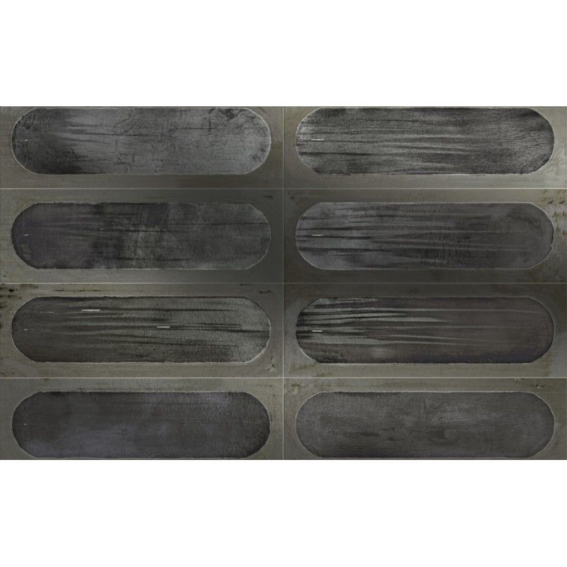BLAZE  DECOR 10X30 GREY MATT  - Iris Ceramica 754726 IRIS CERAMICA - 1
