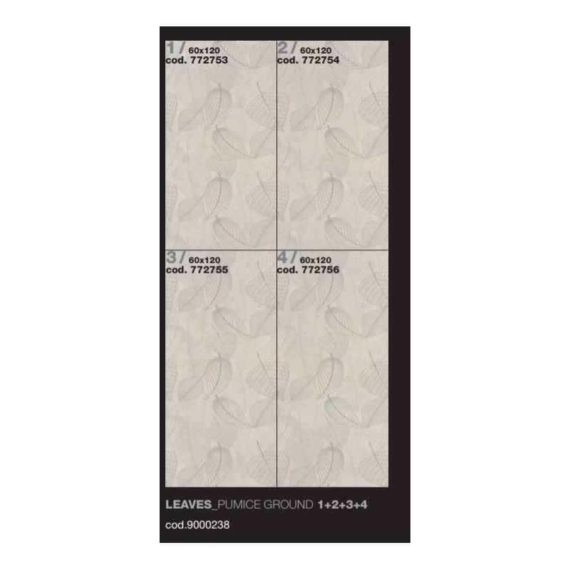 EARTHTECH/ DECORS COMFORT   LEAVES 1 PUMICE  GROUND  6MM 60X120  AJUSTEE  - Floor Gres 772753 FLORIM ARCHITECTURAL DESIGN - 1