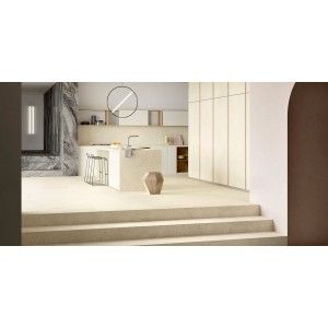 MAXIMUM PIETRE 100X100 MAXIMUM LUNA LIMESTONE 6mm STRUCTURED - Graniti Fiandre MPP10161010 GRANITI FIANDRE - 1