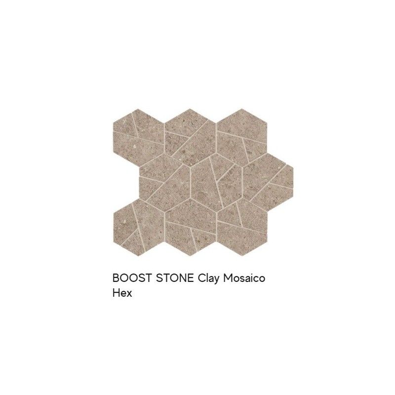 BOOST STONE Clay Mosaique Hex 25,28,5    - Atlas Concorde A7CW CERAMICHE ATLAS CONCORDE - 1
