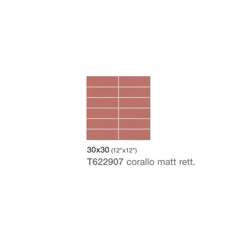 I COLORI+ CORALLO BRICK  30X30 - Saime Ceramiche  T622907 SAIME CERAMICHE - 1