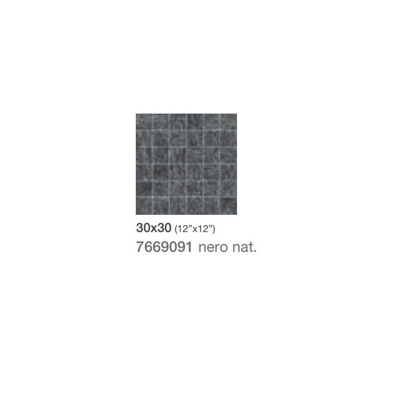 LUSERNA NERO NAT MOSAICO 30X30 - Saime Ceramiche  7669091 SAIME CERAMICHE - 1