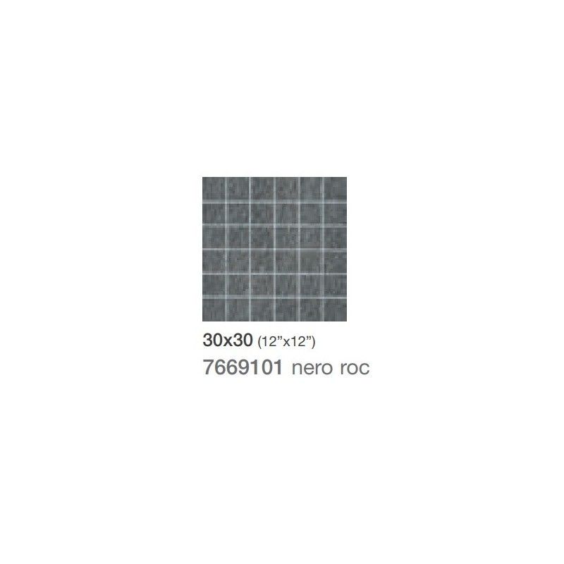 LUSERNA NERO ROC MOSAIC 30X30 - Saime Ceramiche  7669101 SAIME CERAMICHE - 1