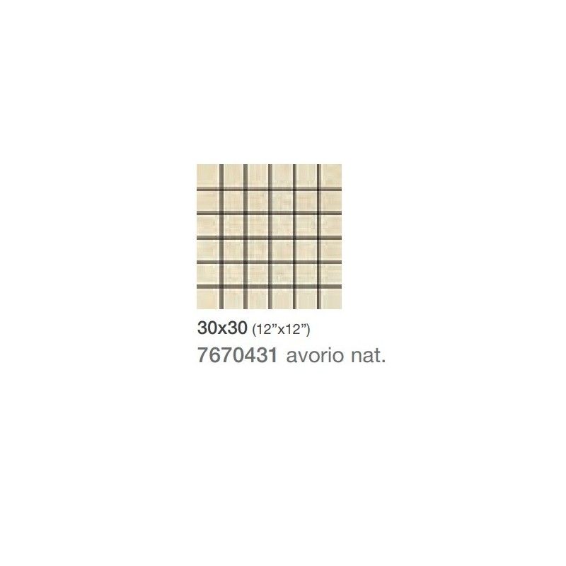 NEUTRA AVORIO MOSAIQUE 30X30 - Saime Ceramiche  7670431 SAIME CERAMICHE - 1