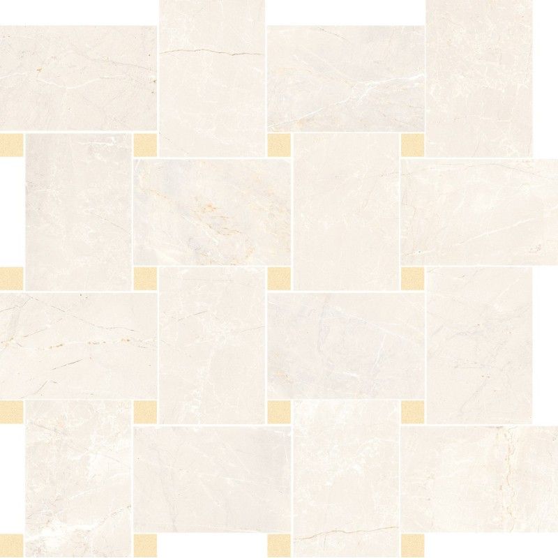 Sybil Contrasti Ivory Poli  avec Tozz. Oro Mosaique  30x30 - Cerdomus 84497 CERDOMUS - 1