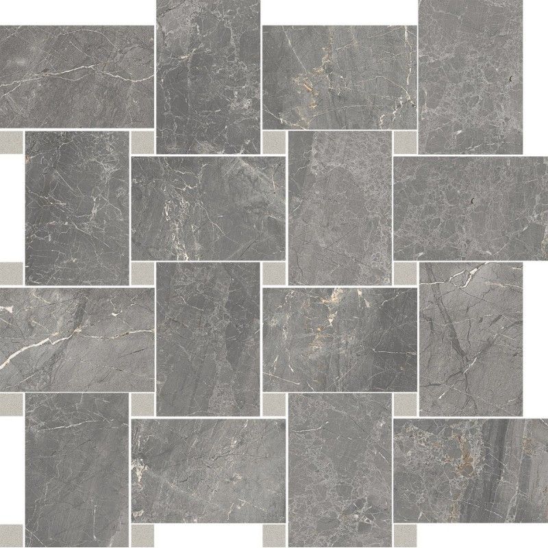 Sybil Contrasti Silver Levigato con Tozz. Piombo Mosaico  30x30 - Cerdomus 84499 CERDOMUS - 1