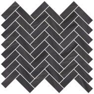 LIME-ROCK Nero 28.5x32 Matt Textured Natural Mosaic - Ceramica d'Imola MK.LMRCK N CERAMICA D'IMOLA - 1