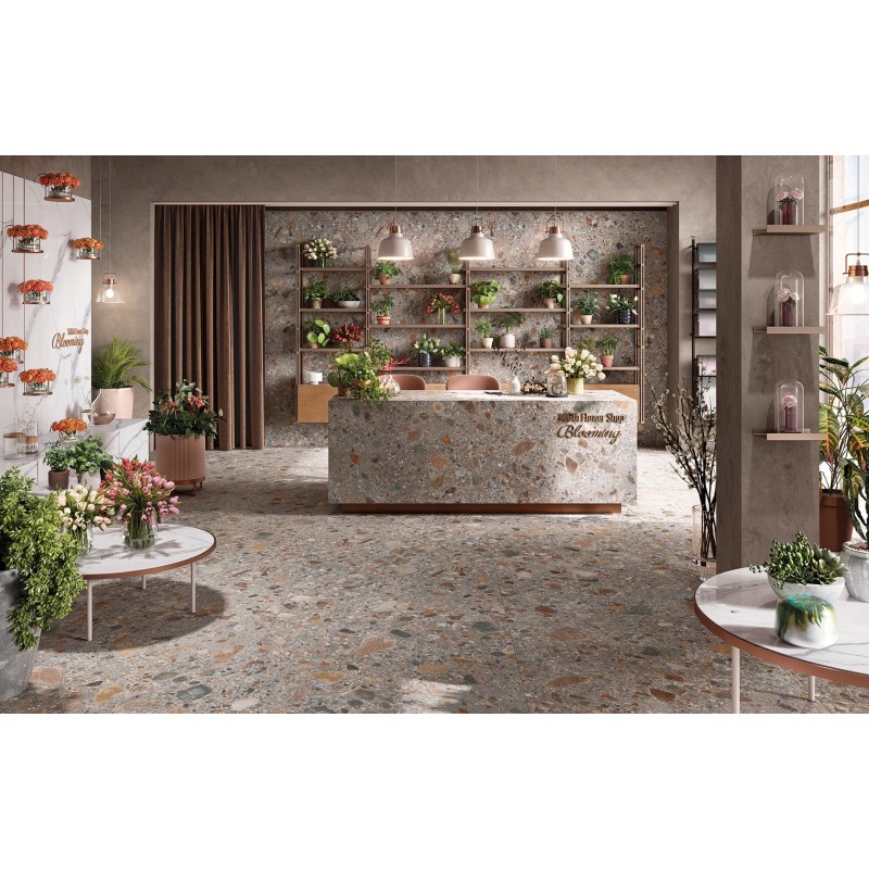 NORR RR 09 GRIGIO SCURO MULTICOLOR 80X80 20mm STRUKTURIERT  - MIRAGE  AXY3 MIRAGE - 1