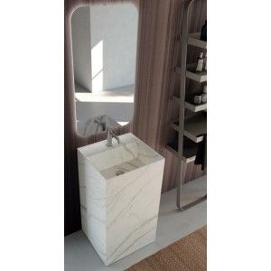 Lavabo Monolite LIME 0 50cm Gres Calacatta Oro venato - AZZURRA  Arredobagno AZZURRA GROUP - 1
