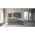 Mobile Bagno Composizione LIME 1.0 180cm Laccato Argilla soft-touch - AZZURRA  Arredobagno AZZURRA GROUP - 1