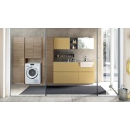Waschkueche Badezimmerschrank Komposition LIME 2.0 175cm Lackiert Giallo Curry Opaco - AZZURRA  Arredobagno AZZURRA GROUP - 1
