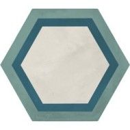TERRA.ART CORNICE OCEANO/CIELO ESAGONA  25x21,6 -Marca Corona  I413 CERAMICHE MARCA CORONA  - 1
