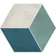 TERRA.ART ROMBO OCEANO/CIELO ESAGONA  25x21,6 -Marca Corona  I412 CERAMICHE MARCA CORONA  - 1