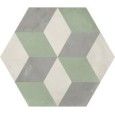 TERRA.ART CUBO SABBIA/MENTA ESAGONA  25x21,6 -Marca Corona  I416 CERAMICHE MARCA CORONA  - 1