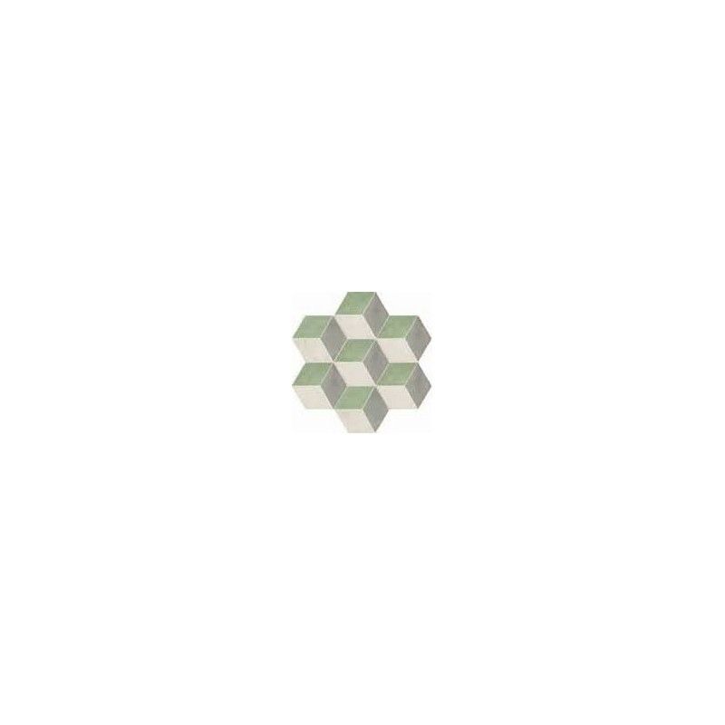 TERRA.ART ROMBO SABBIA/MENTA Hexagon  25x21,6 -Marca Corona  I419 CERAMICHE MARCA CORONA  - 1