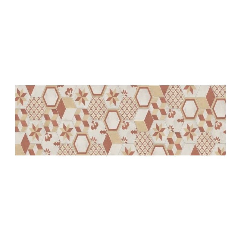 TERRA.ART MIX TRAMONTO/CREMA Hexagon  25x21,6 -Marca Corona  I429 CERAMICHE MARCA CORONA  - 1