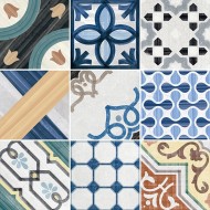 CEMENTINE SHINY  MIX COL 20X20 POLI FIORANESE CERAMICHE - 1