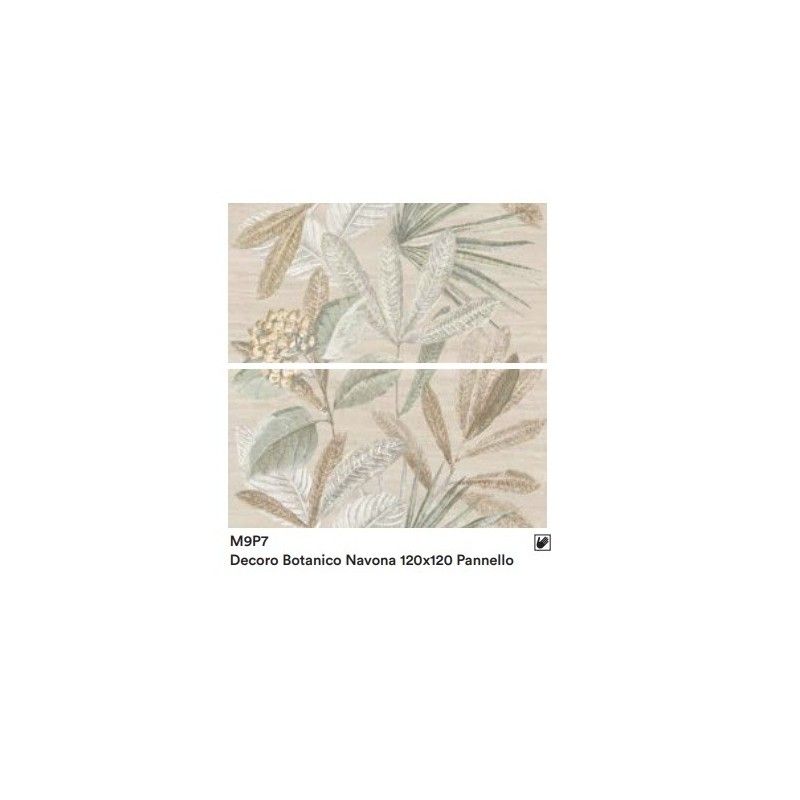 MYSTONE TRAVERTINO NAVONA PANNELLO 3F BOTANICO 120X120 cm - Marazzi M9P7
