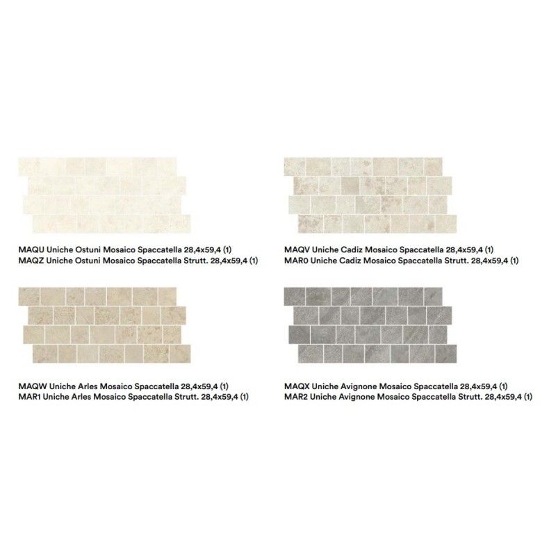 UNICHE  AVIGNONE MOSAICO SPA ST 28,4X59,4cm - MARAZZI MAQX