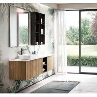 Meuble salle de bain Elite H200xL210,6xP50 cm Composition ELI 01 - Hafro - Geromin