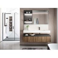 Elite Badezimmerschrank H200xB143,2xP50 cm Zusammensetzung ELI 07 - Hafro - Geromin