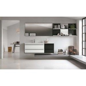 Suite Mobile Bagno H200xL290xP52,5 cm Composizione SUI 01 - Hafro - Geromin