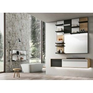 Suite Mobile Bagno H270xL154,2xP52,5 cm Composizione SUI 05 - Hafro - Geromin HAFRO-GEROMIN - 2