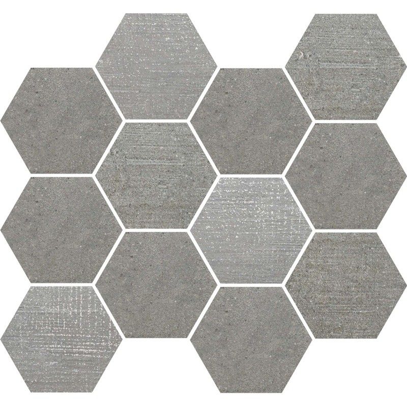 LOFT GREY MOSAIQUE ESAGONA  35x30,3 -  J89341 Ceramiche Rondine CERAMICA RONDINE - 1
