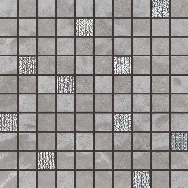 PIETRE DI FIUME GRIGIO MOSAICO MIX  30x30 -  J86881 Ceramiche Rondine CERAMICA RONDINE - 1