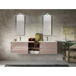 Change Meuble de salle de bain H230xL193,2xP50,5 cm Composition CHA 09 - Hafro - Geromin