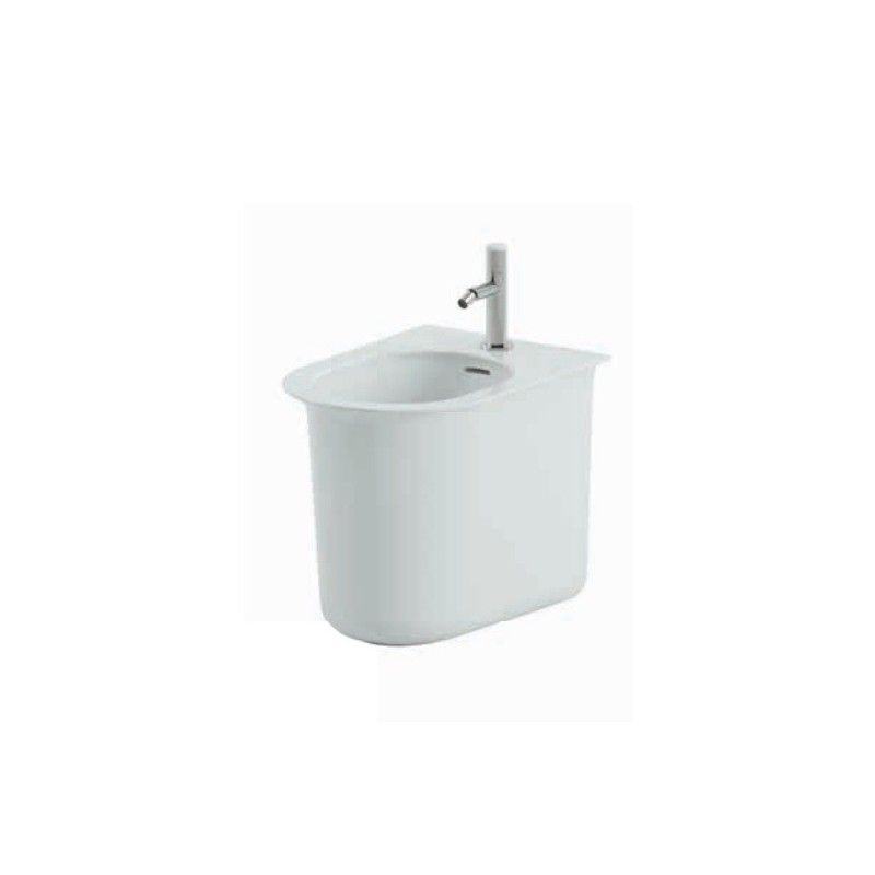 ARTCERAM CHIC  BODEN  BIDET EIN LOCH GLAENZED WEISS