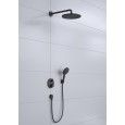 Croma   Shower System 280 1 jet Ecostat S Black Matt Hansgrohe