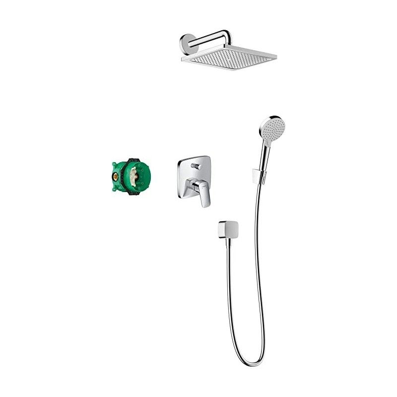 Crometta E Shower System 240 1 Strahl mit Hansgrohe Armatur