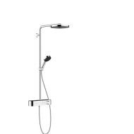 PULSIFY S Showerpipe 260 1jet Ecosmart avec Hansgrohe Shower Tablet Select 400